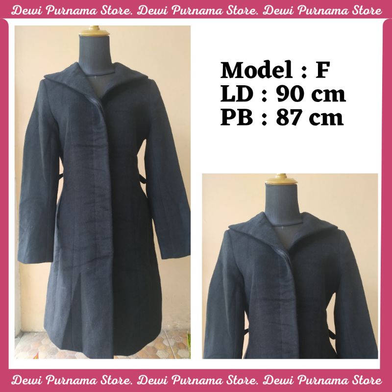 0OUTER/ LONG COAT /COAT WANITA BAHAN WOOL IMPORT