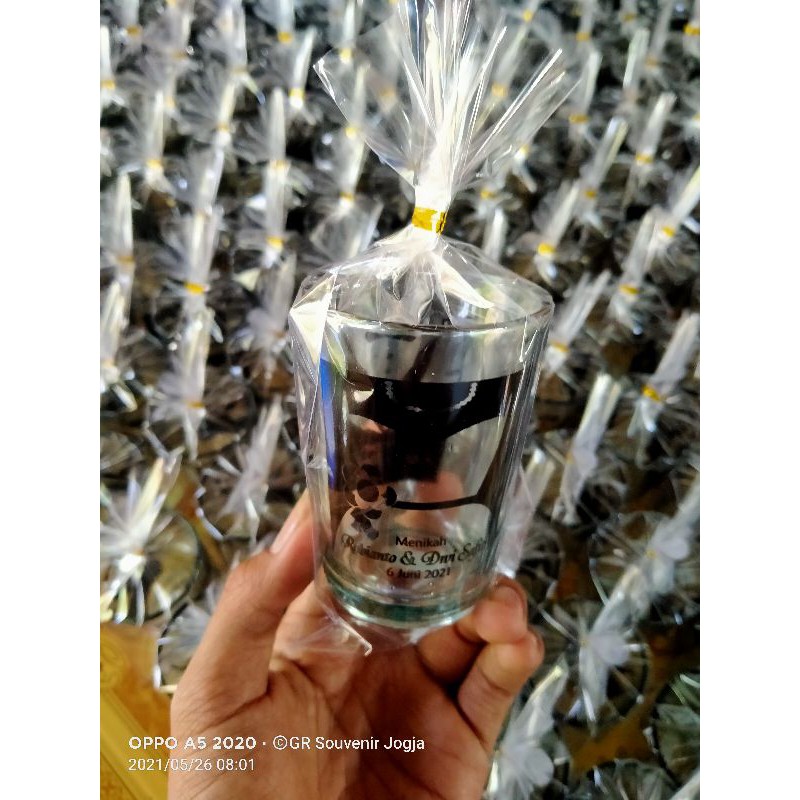Souvenir Nikah Gelas