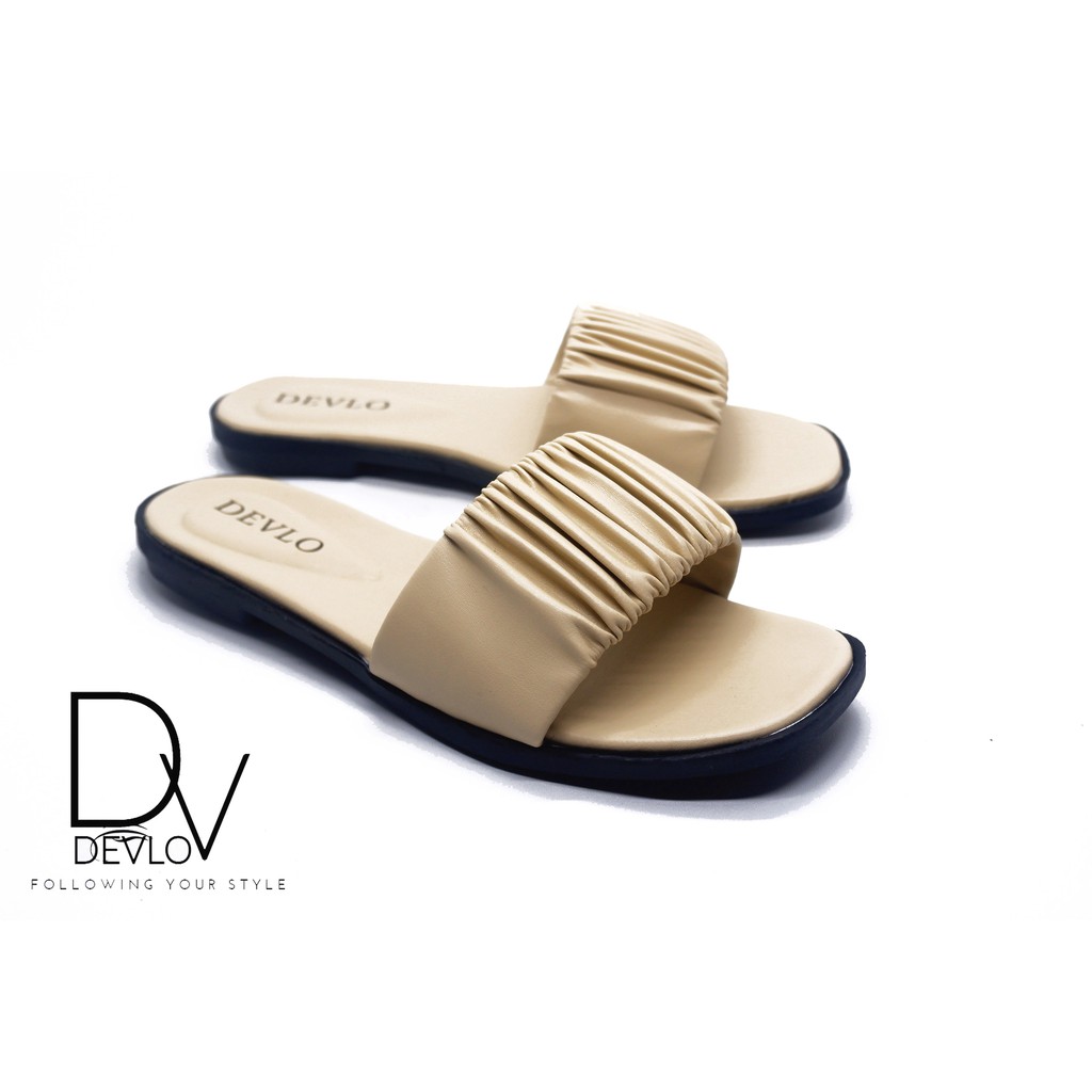 Sandal Teplek Wanita Sandal Kerut Devlo