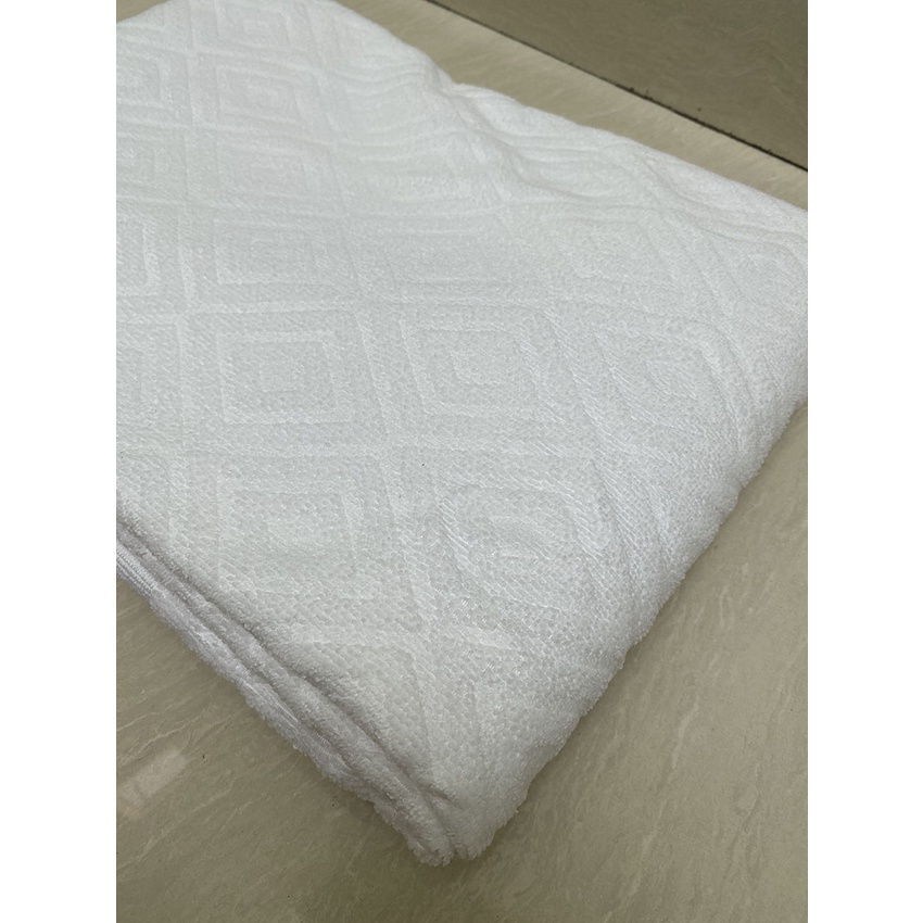 Selimut Handuk Alas Sprei Warna Putih Microfiber ukuran 105x210cm