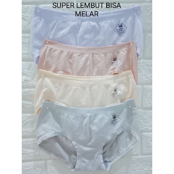 CELANA DALAM WANITA SUPER LEMBUT 1PCS MURAH PILIH WARNA (cd munafie)