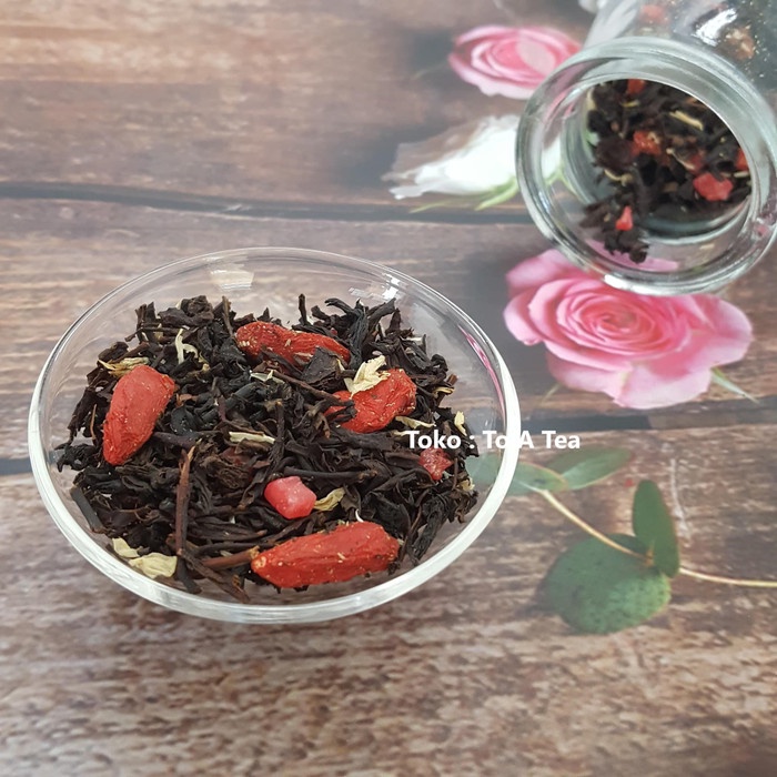 

Teh-Daun- Berry Pop - Black Tea Fruity Blends - Teh Hitam Rasa Buah 50G -Daun-Teh 800 Teh-Makanan-