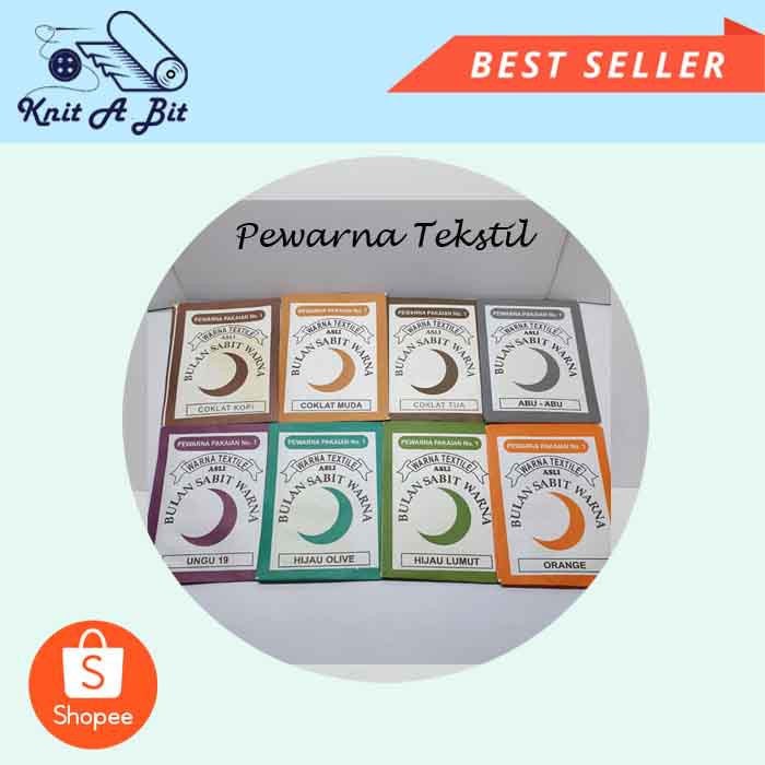 Pewarna Tesktil Kain Bulan Sabit - Pewarna Celup Tie Dye Baju Tekstil