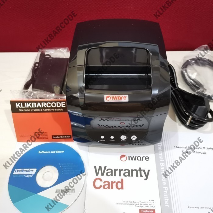 

PROMO BARCODE THERMAL LABEL PRINTER IWARE X358B SETARA XPRINTER - USB 80 MURAH