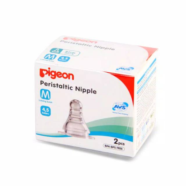 Pigeon dot peristaltic SLIM NECK NIPPLE isi 1 2 3