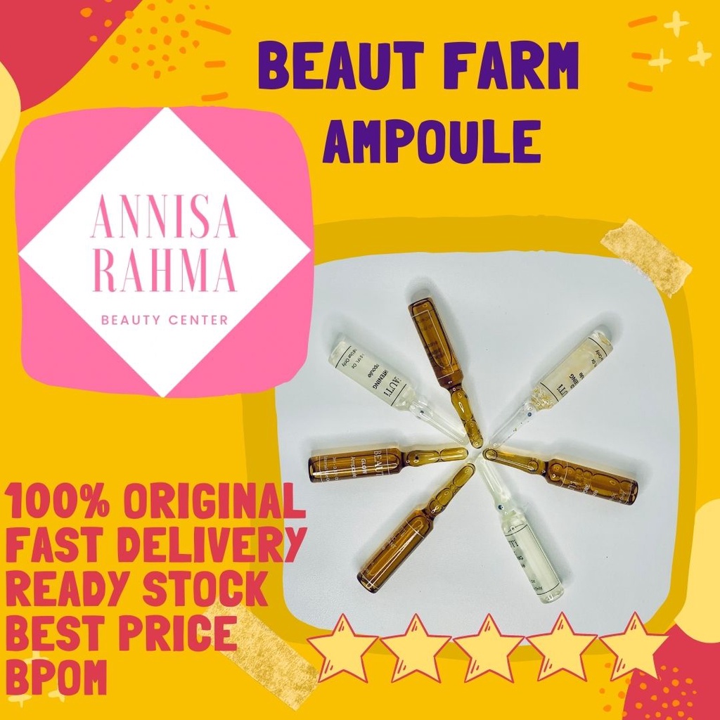 BEAUTFARM AMPOULE -  Ampul Beauty Farm Beaut Farm Beauti Gold Anti Aging Kojic Whitening Collagen Fi