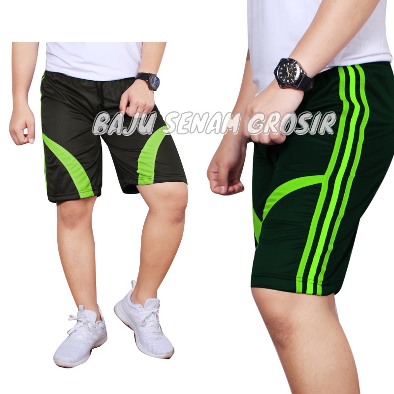 Celana Pendek Olahraga Pria Dewasa Santai Kolor Selutut BBS002