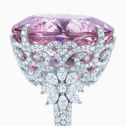 SEUSUK  Cincin Desain Bunga Hias Safir Pink untuk Pernikahan/Pengantin Wanita COD