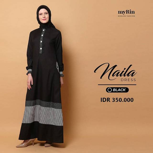 GAMIS NAILA by MYRIN DRESS MODERN CANTIK IBUINDUNG