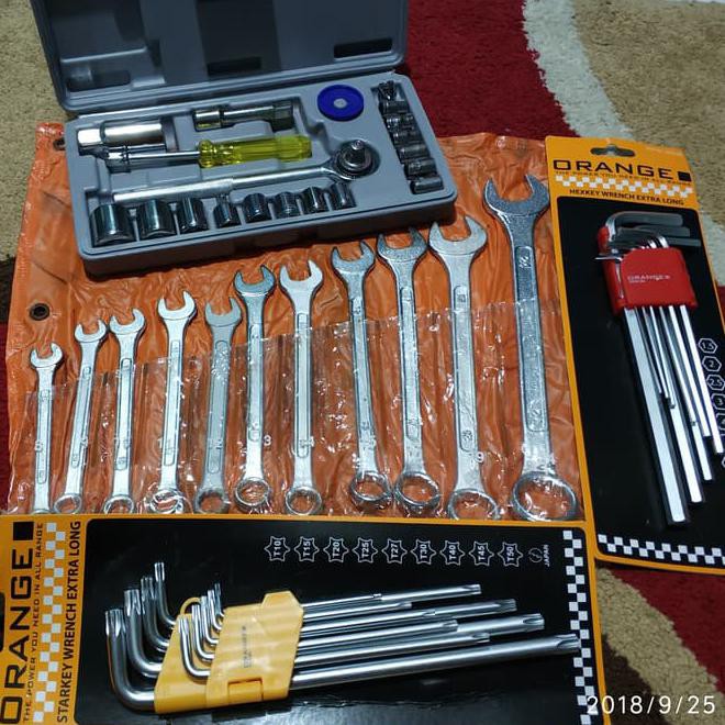 Tool Set Bengkel - Kunci Perkakas Motor - Kunci Paket 4 Set Murah