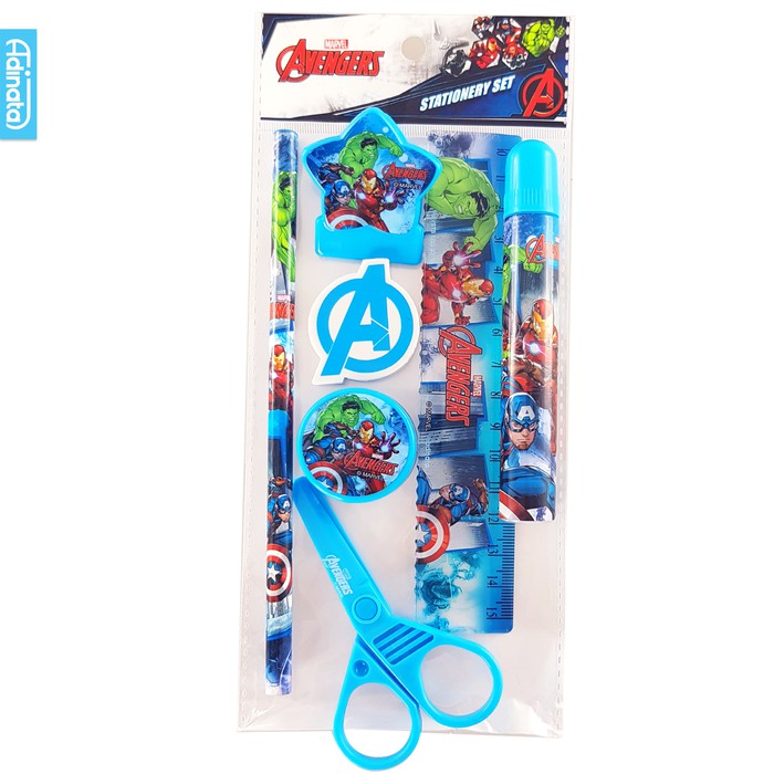 

Avengers Stationery Set 7pcs / Paket Alat Tulis - Adinata