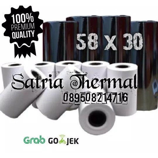 

Jual Kertas Kasir || Roll Paper || Kertas Printer ||Struk Thermal 58 x 30 Murah