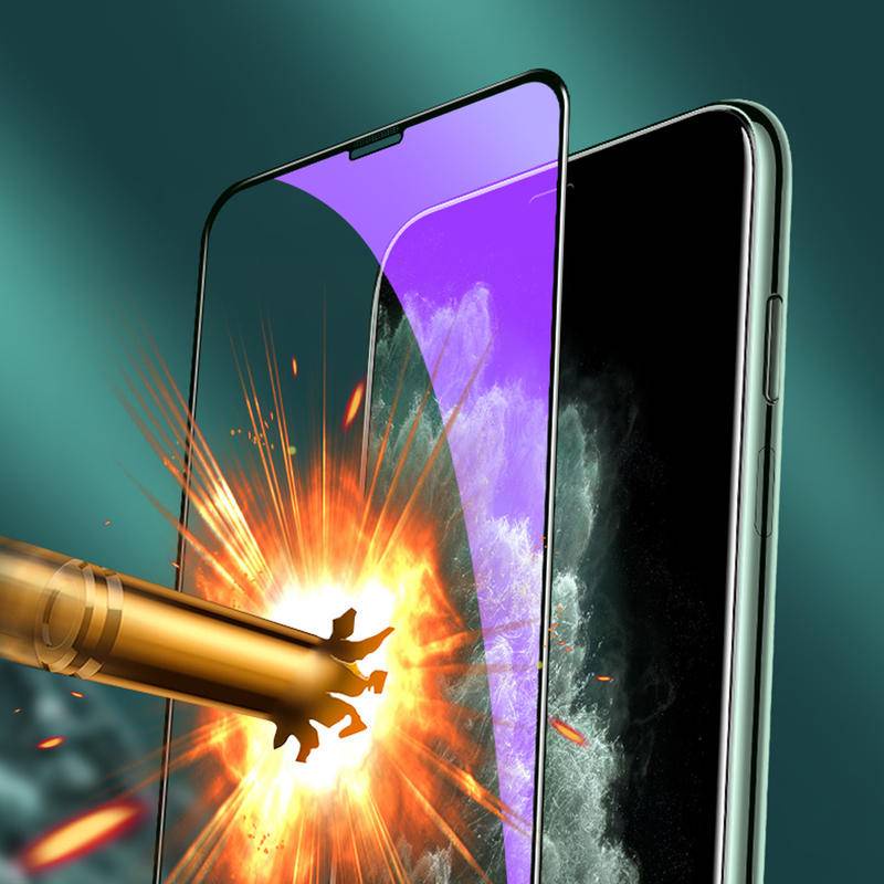 Anti Blue Ray 3D Curved Tempered Glass For iPhone 11 12 Pro Max Mini  7 8 Plus X XS Max XR SE 2020 Full Cover Screen Protector