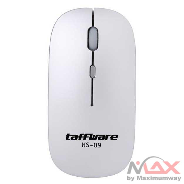 Mouse Wireless 2.4G Rechargeable - HS-09 Warna Silver