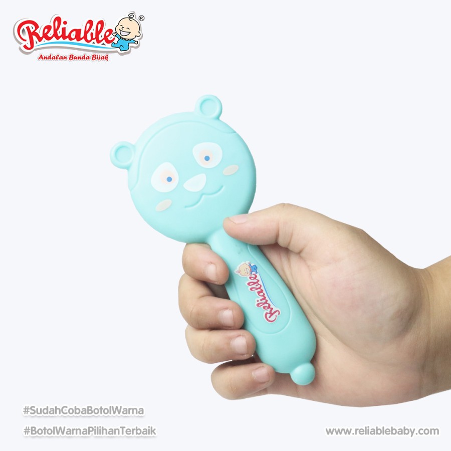 Sisir 2 in1 Reliable Panda Bulu nylon Bayi