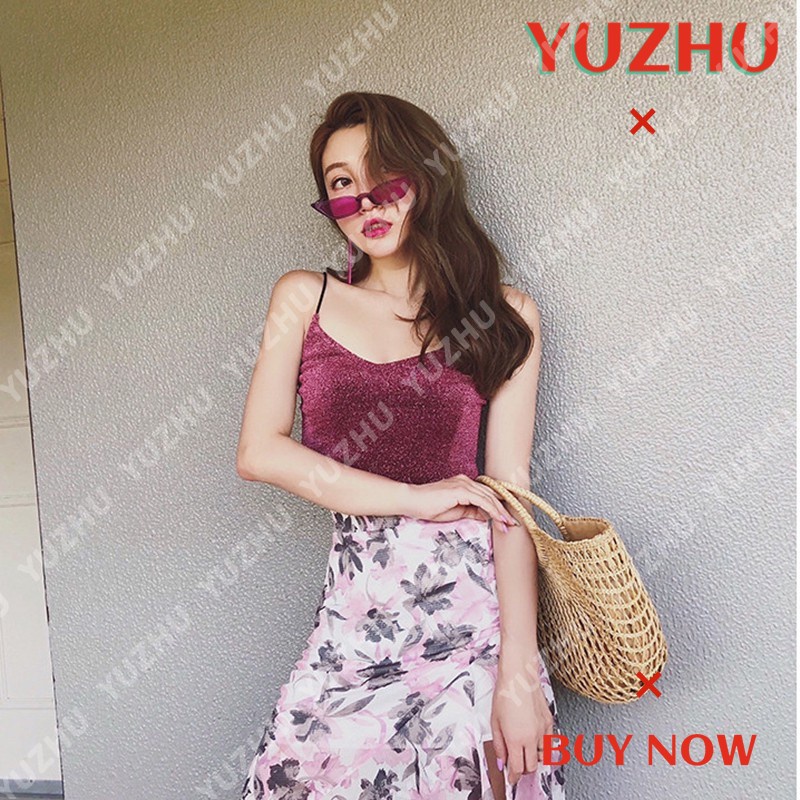 (YUZHU)  COD Kacamata / Sunglasses UV400 Pelindung Mata Kucing Warna Permen Gaya Korea Trendi untuk Wanita