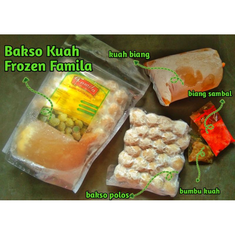 

Bakso Frozen Famila plus biang kuah