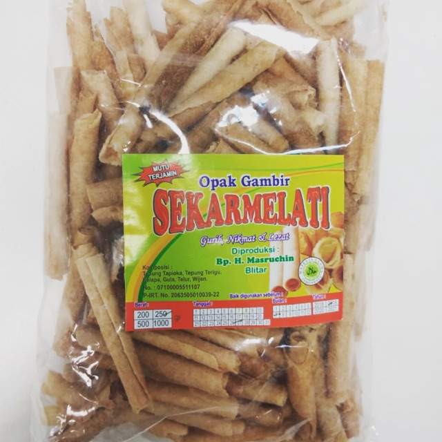 

Krupuk semprong/ opak gambir