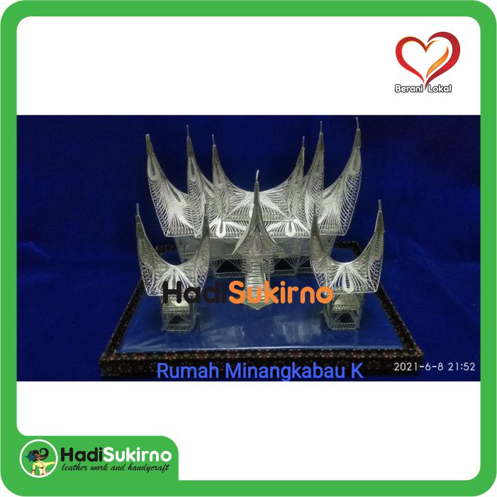 Miniatur Rumah Gadang 3D Sovenir Perusahaan