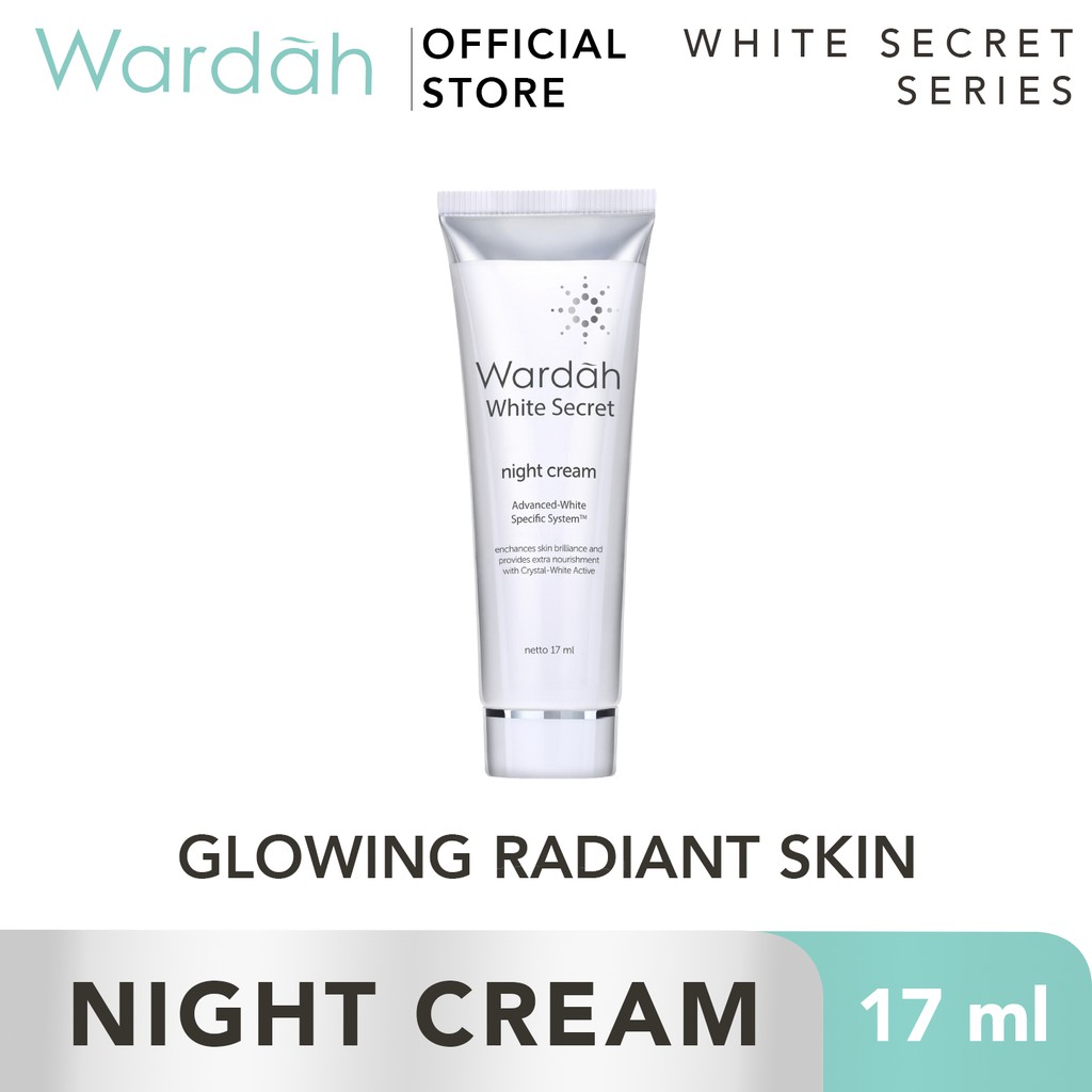 Wardah White Secret Night Cream 17 ml | Shopee Indonesia