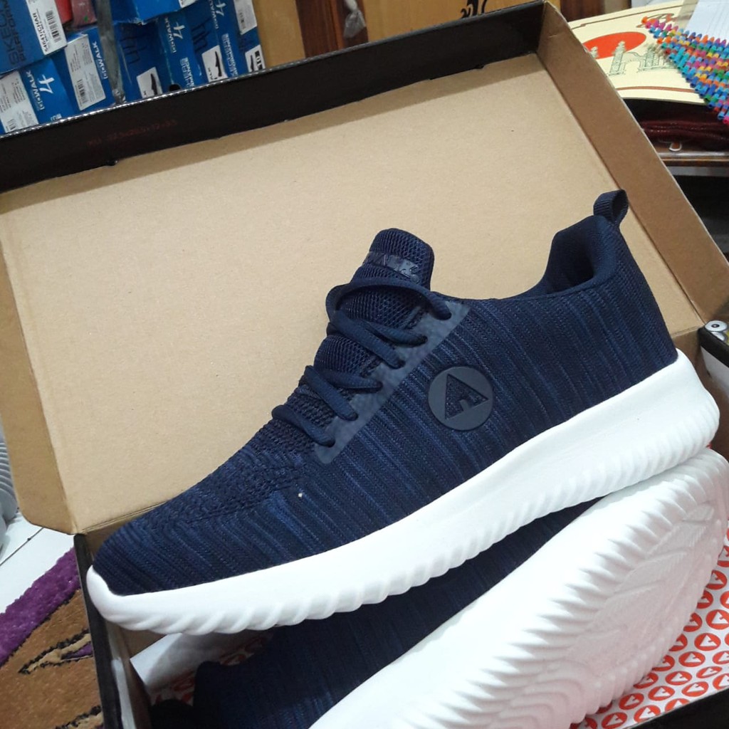 Asli Sepatu  Casual AIRWALK  ORIGINAL Gazel  Navy Sepatu  