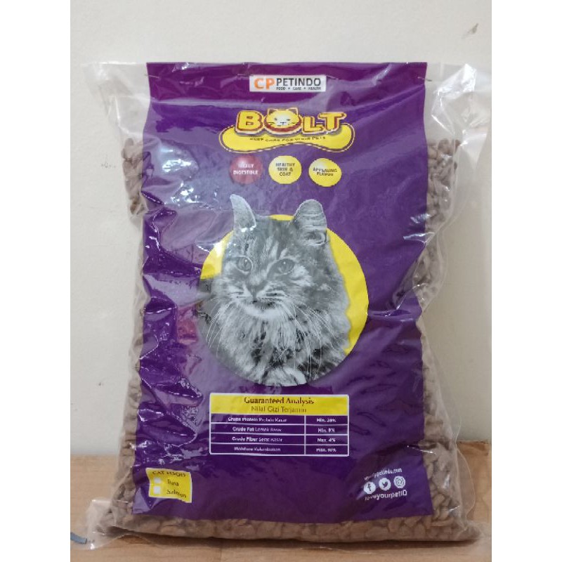 BOLT 1KG | Makanan Kucing 1 Kg | Bolt Tuna 1kg SANJAYA PAKAN