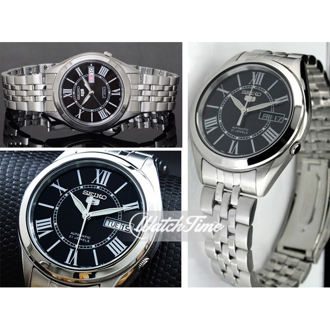 Seiko 5 SNKL35K1 Automatic Roman on Black Dial | Jam Pria SNKL35