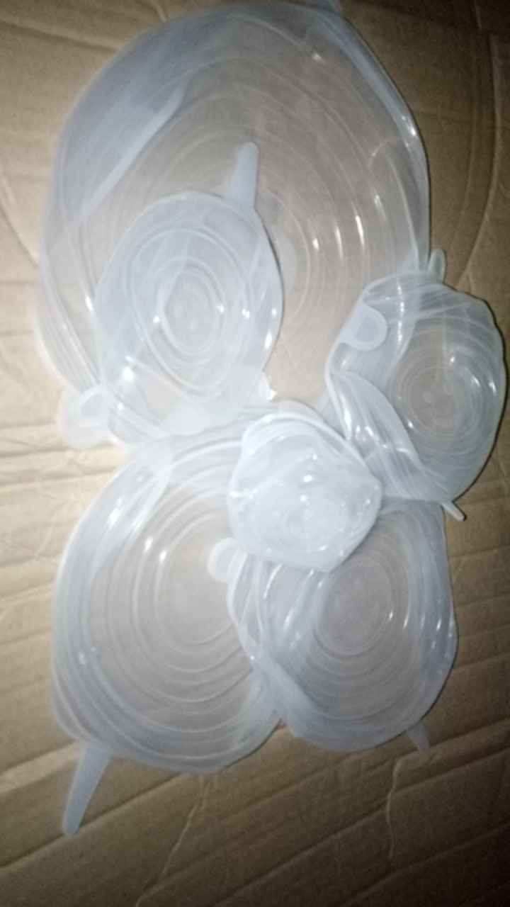 Tutup Silikon Piring Mangkok Buah Botol Dapur Rapat Anti Tumpah Silicone Set 6pcs 6 In 1