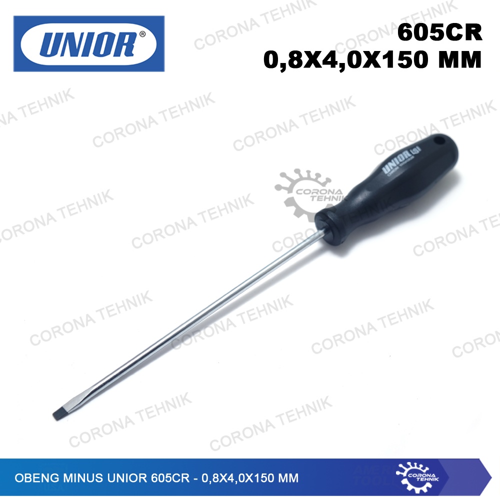 UNIOR 605CR - Sale - Obeng Minus - 0,8x4,0x150 mm