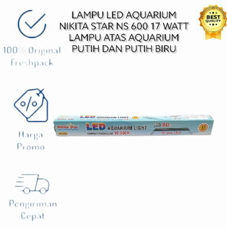 NIKITA STAR NS 600 NS600 60CM LAMPU LED AQUARIUM AQUASCAPE