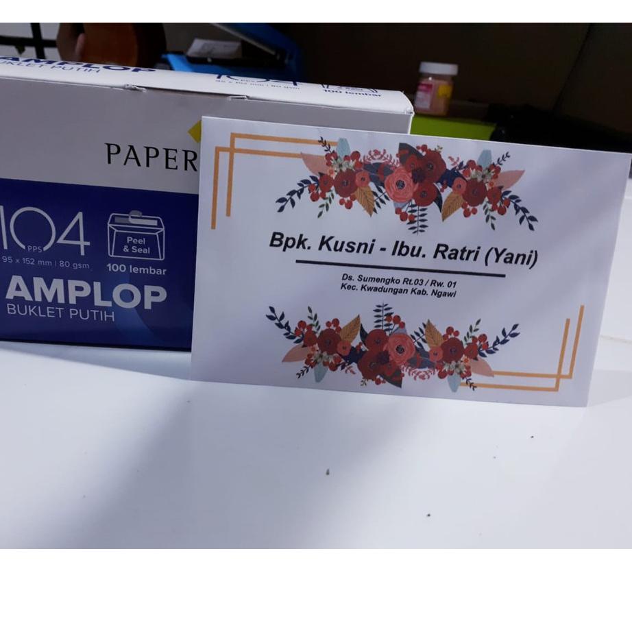 

Terbagus.. Amplop Custom Kondangan/Wedding/Khitan