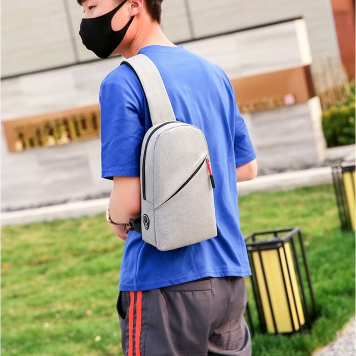 JK482 tas selempang pria - sling bag -  tas slempang cowok