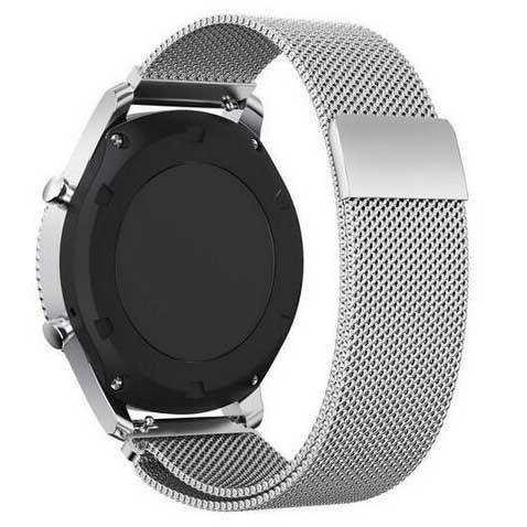 Tali Jam Strap Milanese Watchband Stainless 22mm Asus Zenwatch2 silver