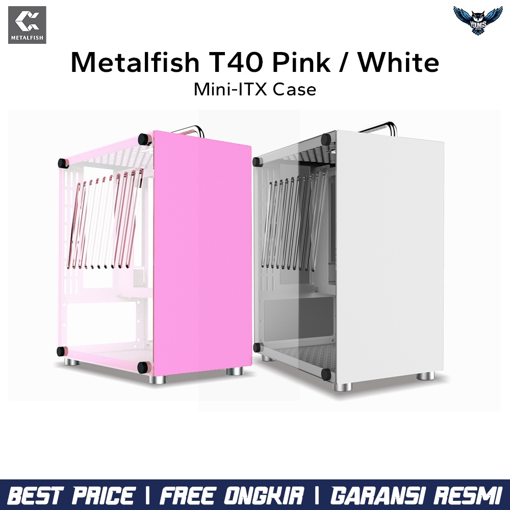 METALFISH T40 | Window Side Panel Mini Tower ITX Case Mini-ITX Casing