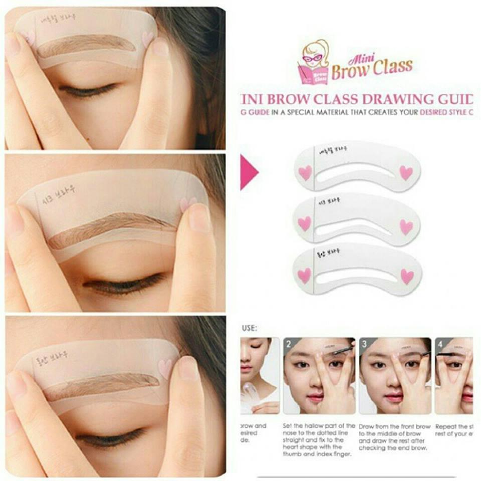 EYEBROW CLASS 3 IN 1  - Cetakan alis 3 ukuran