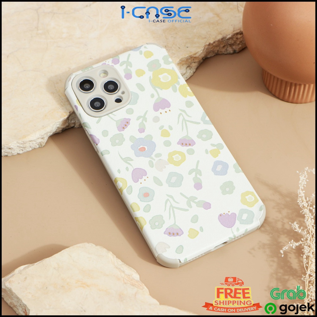 LEATHER SIMPLE FLOWERS CASE FOR iPhone 6 7 8 SE 6+ 7+ 8+ X XR XS 11 12 Pro Max