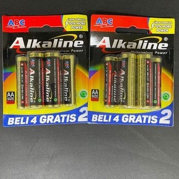 BATERAI ABC ALKALINE AA &amp; AAA
