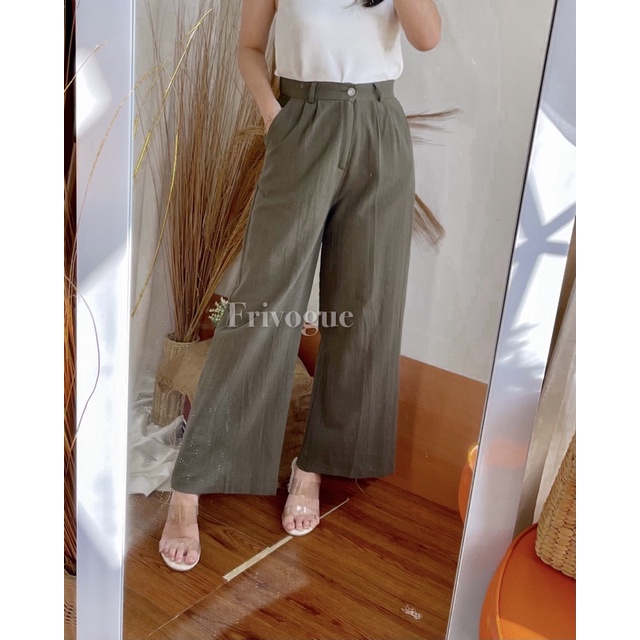 Eonnie Culotte Linen Pants