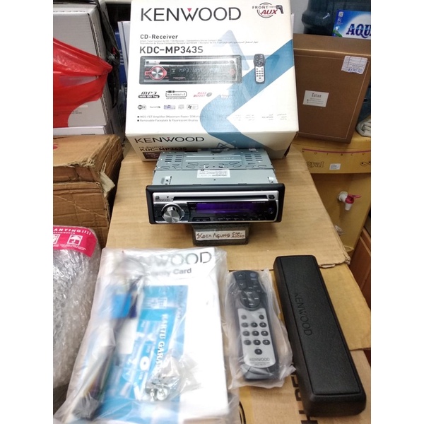 head unit single din kdc mp343s