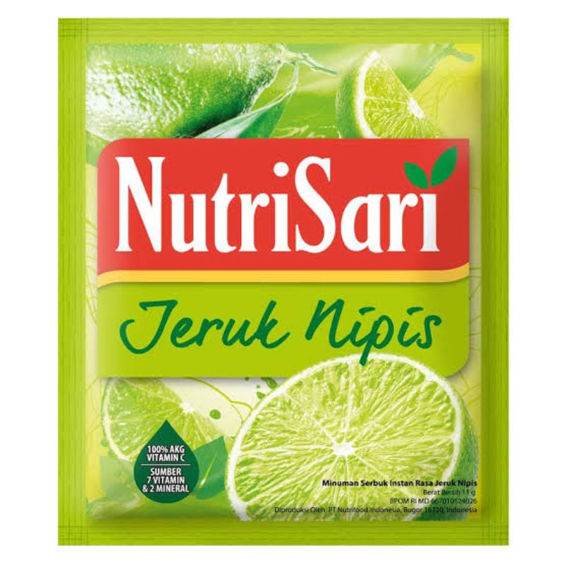 

NUTRISARI JERUK NIPIS SACHET - 11 GRAM