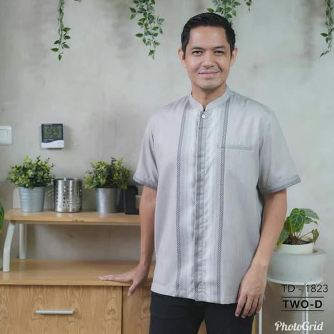 Baju Muslim Atasan Koko Pria Two-D Dhini Aminarti Td1823 Original