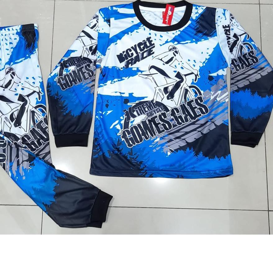 Diskon (vrw-597) Jersey baju balap motor baju cross/baju balap sepeda anak