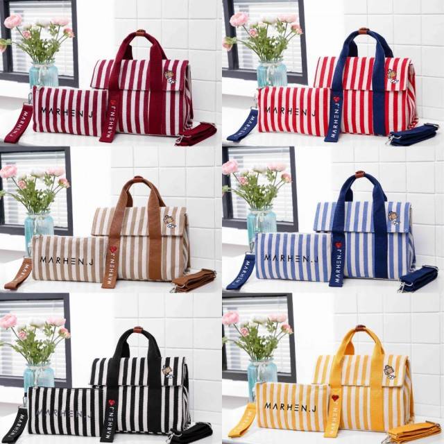 *MARHEN J ROY TOTE BAG SET POUCH WB-W0001*