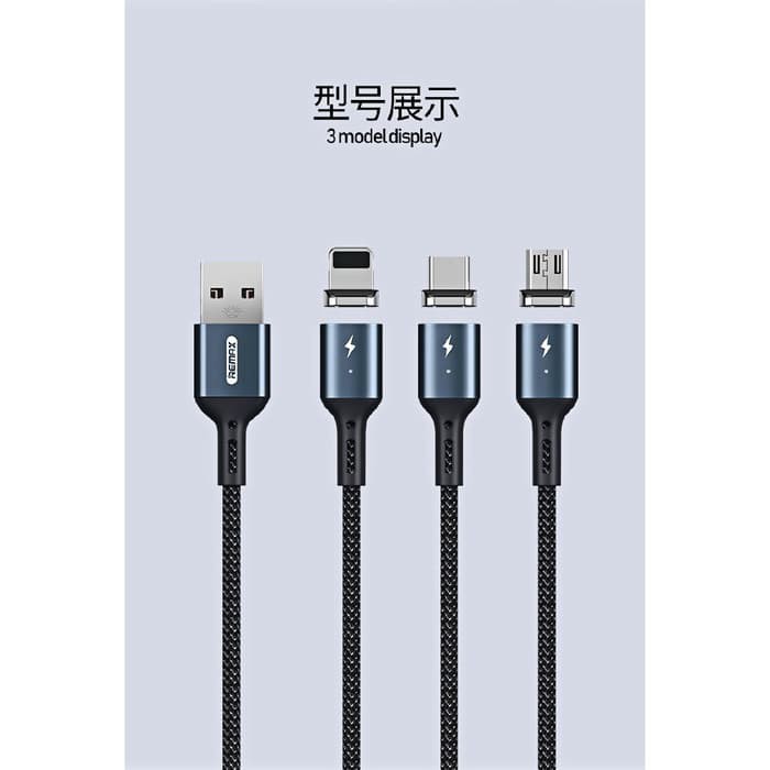 REMAX Cigan Series 3.0A Powerful Magnet Connection Data Cable RC-156