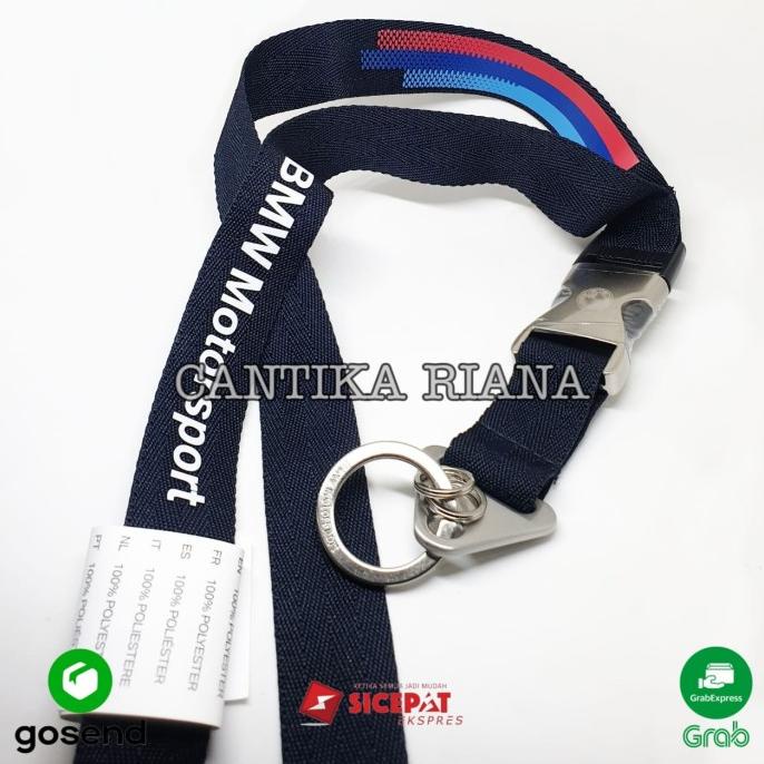 

(BISA COD) Original Lanyard BMW MOTORSPORT 80 27 2 446 457 TERBARU Kode 145