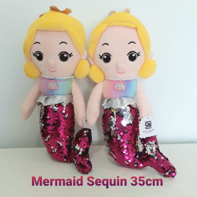 Boneka Putri Duyung Sequin- Mainan Putri Duyung - Boneka  MERMAID  - Boneka plus doll