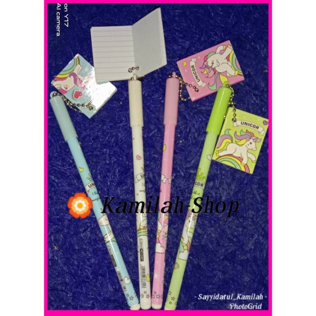 

[COD] -KAMILAH - PULPEN UNICORN /PULPEN UNICORN GANTUNGAN/PEN GANTUNGAN MEMO KECIL /PEN BUKU UNICORN