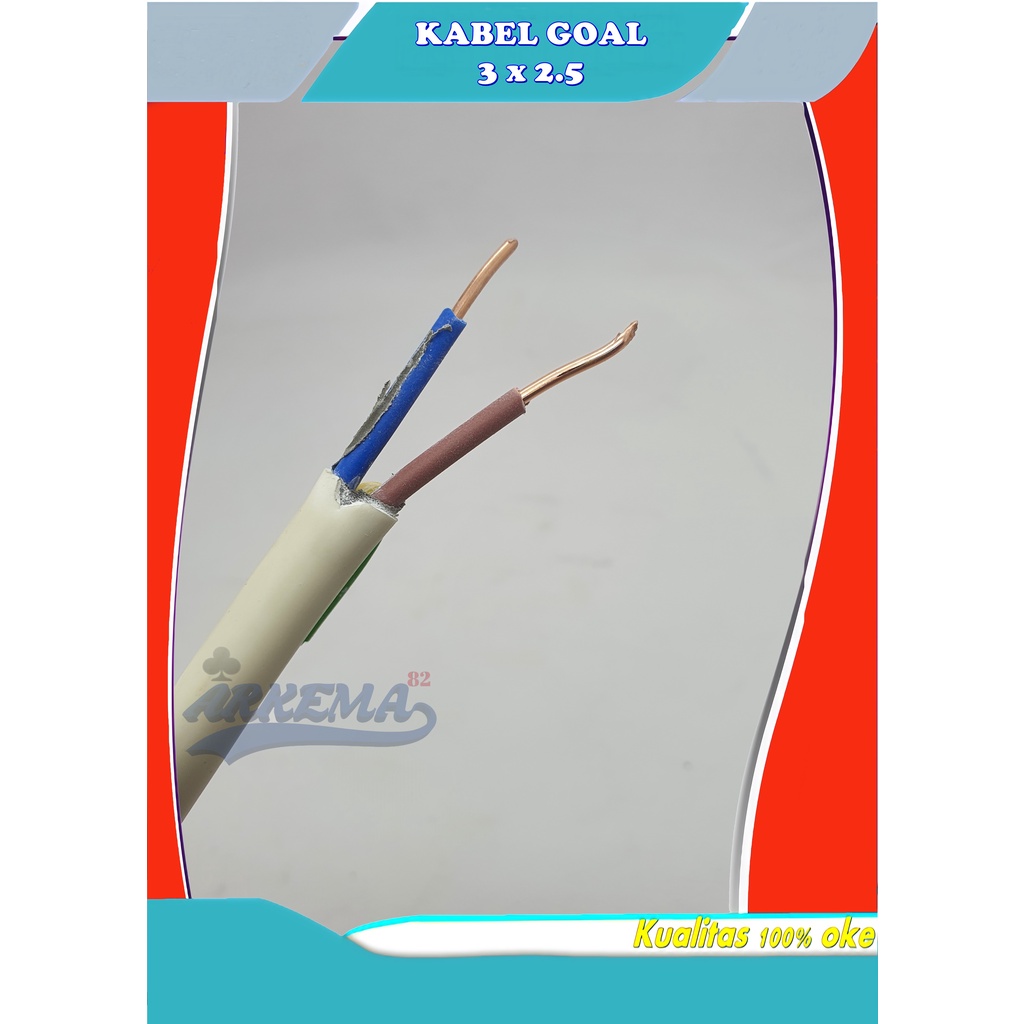 (DI JUAL METERAN) KABEL NYM 3X2.5 | KABEL TUNGGAL AC 3 X 2.5 | KABEL KAWAT TEMBAGA AC | KABEL