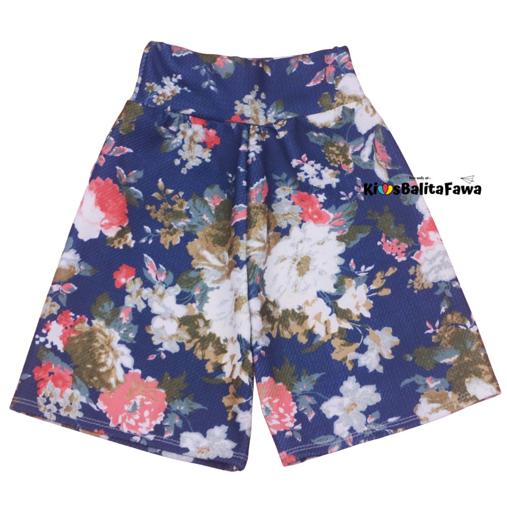 Kulot Motif Uk. 2-3 Tahun / Celana 3per4 Anak Perempuan Murah Celana Pendek Skirt Pants Adem Kulot