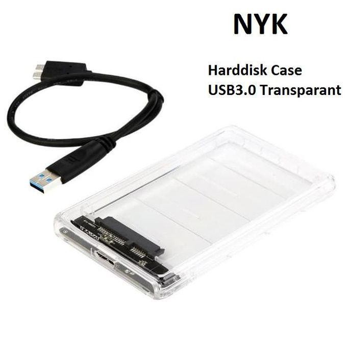 NYK HDD Enclosure SSD 2.5 USB3.0 Transparent external case | ITECHBALI